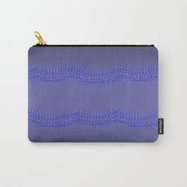 Ribbons with delicate textures - Blues and lilac Carry-All Pouch