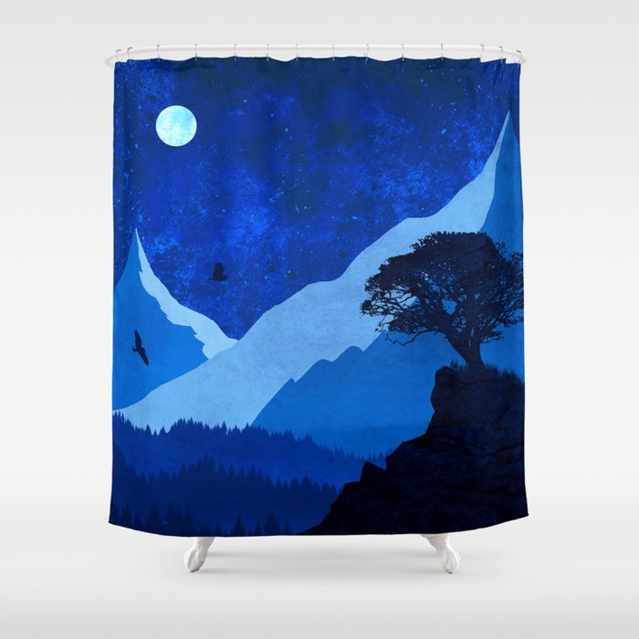 A beautiful moonlight Shower Curtain