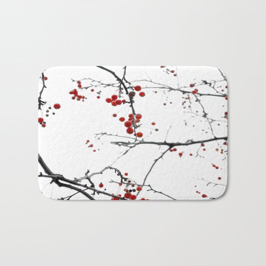 Little Red Kisses Bath Mat