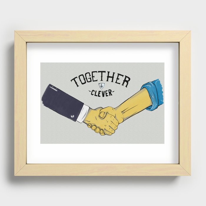 Together and Clever Recessed Framed Print