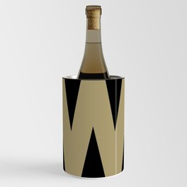 letter W (Sand & Black) Wine Chiller