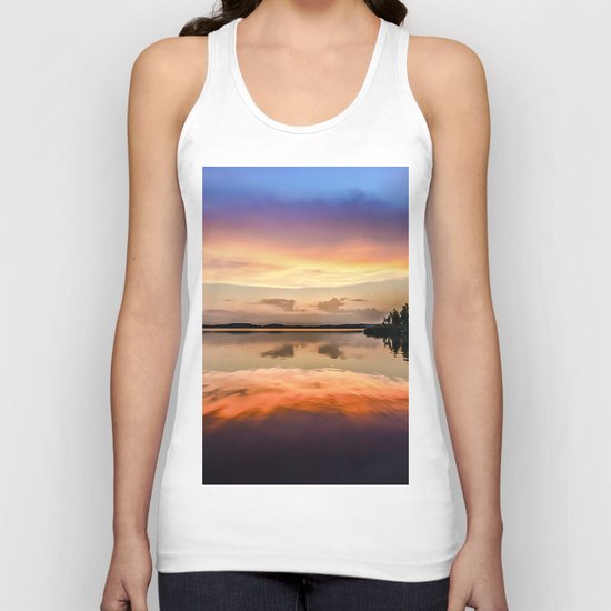 Sunset Symmetry Unisex Tank Top