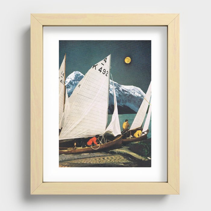 "Moon" Recessed Framed Print
