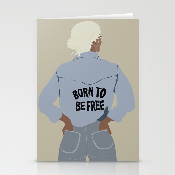 Born To Be Free Stationery Cards