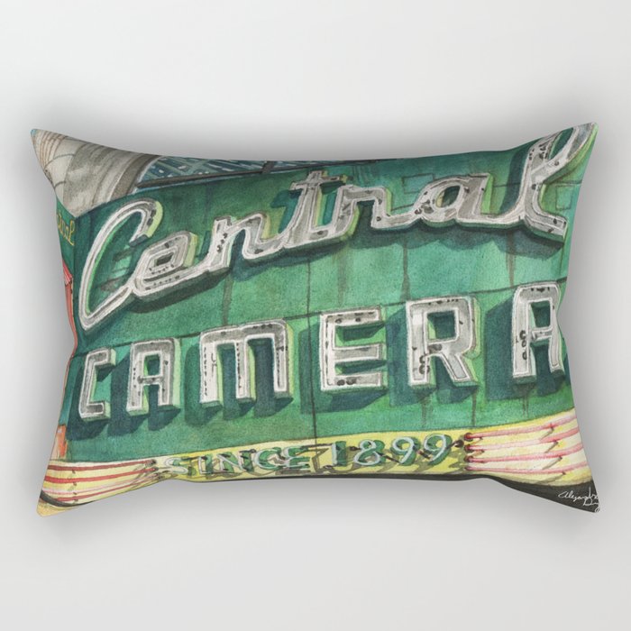 Central Camera Rectangular Pillow