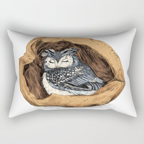 Belly of a Walnut Rectangular Pillow