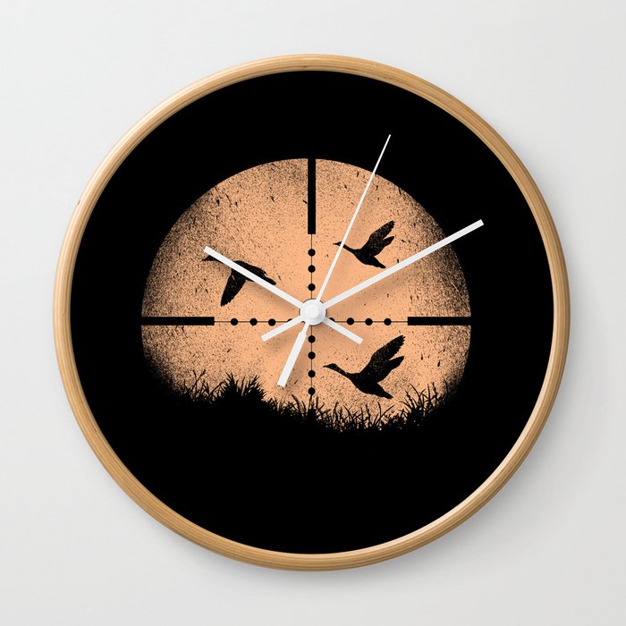 Duck Hunting Wall Clock