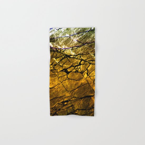 Gold Labradorite Crystal Hand & Bath Towel