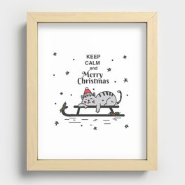 Marry Christmas Recessed Framed Print