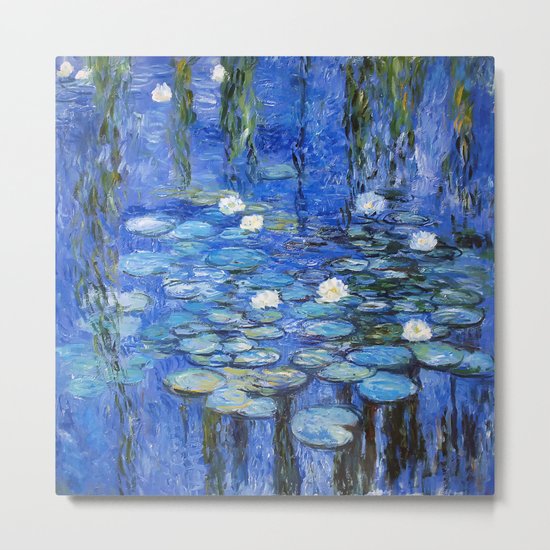 waterlilies a la Monet Metal Print