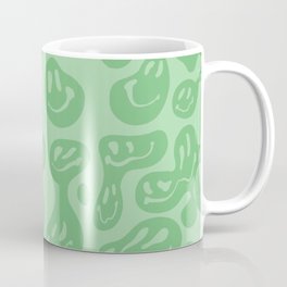 Green Dripping Smiley Coffee Mug