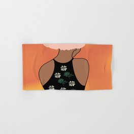 Woman At The Meadow 49 Hand & Bath Towel