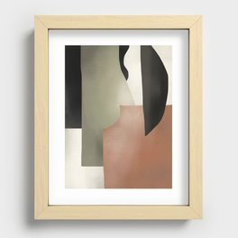 Large abstract shape composition 13 Recessed Framed Print