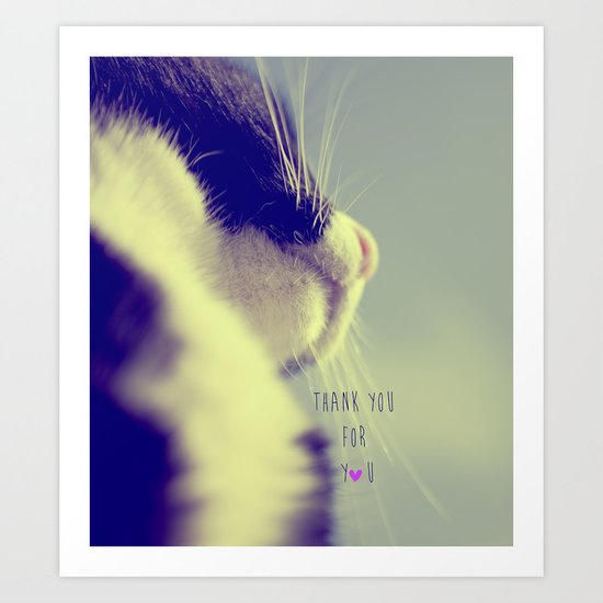 thank you for you Art Print