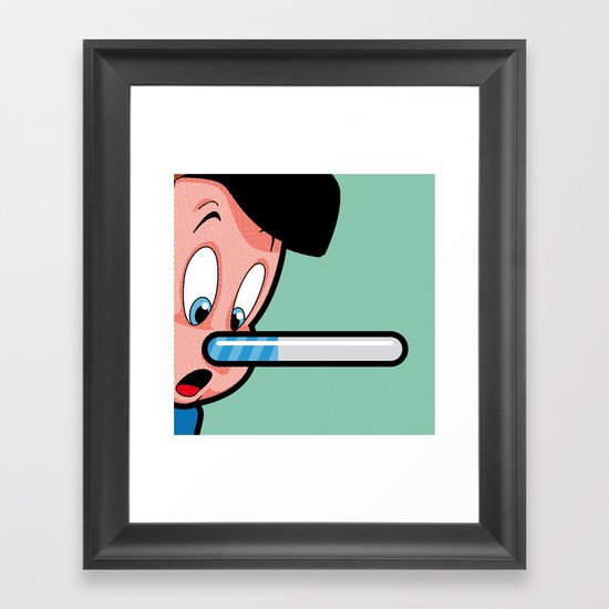 Lie Loading Framed Art Print