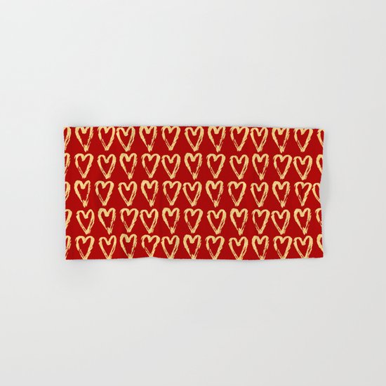 Hearts Of Gold Hand & Bath Towel