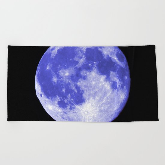 Blue Moon looks like Earth Beach Towel