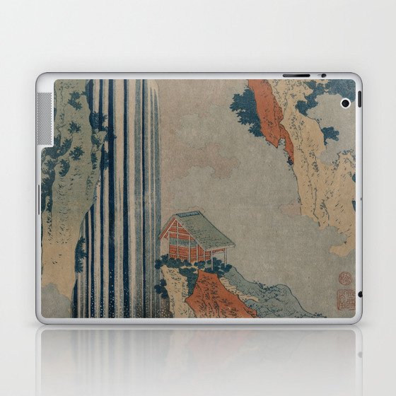 Ono Waterfall Kiso Road From The Serie Tour Waterfalls Katsushika Hokusai Japan Laptop & iPad Skin