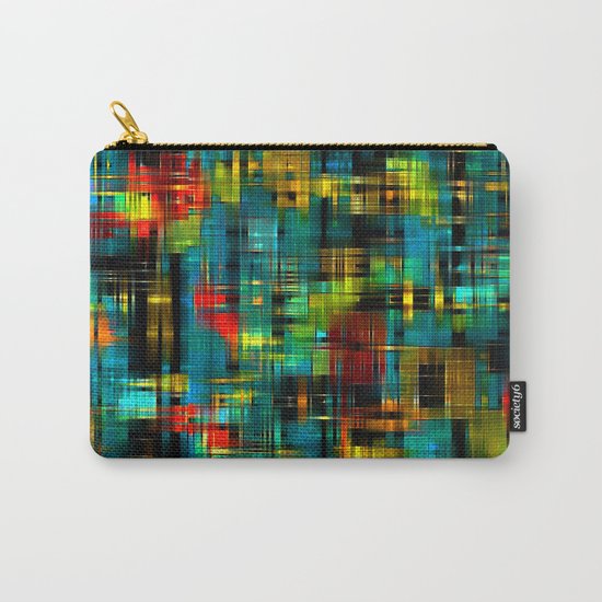 Art splash brush strokes paint abstract seamless pattern print background Carry-All Pouch