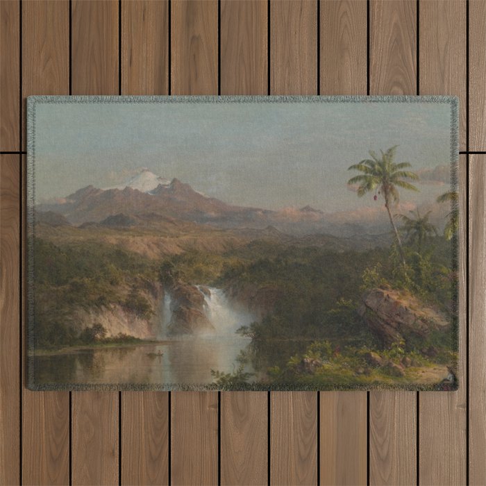 View of Cotopaxi, 1857 Outdoor Rug