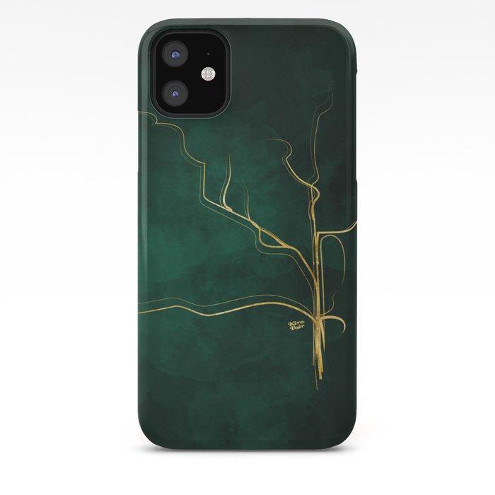 Kintsugi Emerald Green Gold Kintsugi Japan Marble Watercolor Abstract Iphone Case By Irikirova Society6