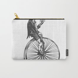 Classic High Wheel with Frog gentleman Carry-All Pouch | Classic High Wheel, Graphicdesign, Bicycle, Sport, Retro, Funny, Frog, Gentleman, Bikers, Old 
