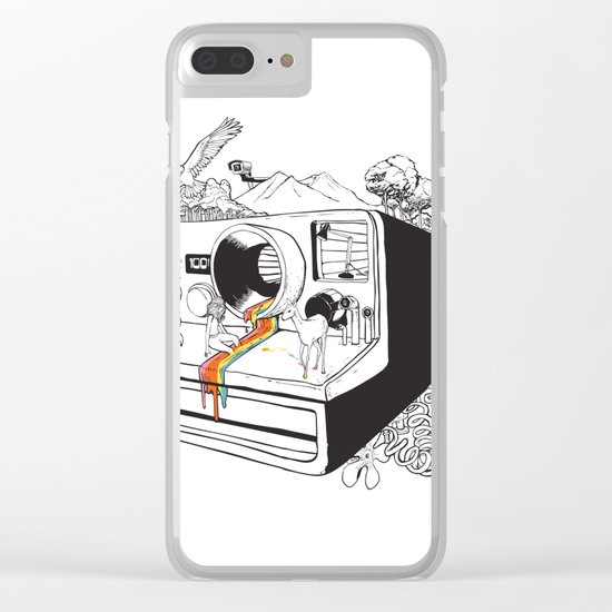 Captured Nostalgia Clear iPhone Case