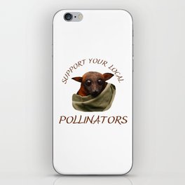 Support Your Local Pollinators. Batzilla - Support Endangered Pollinators. iPhone Skin