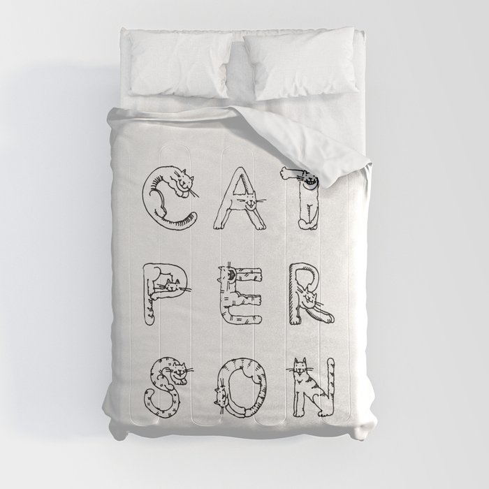 Cat Person Comforter