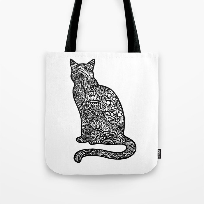 Cat doodle pattern Tote Bag