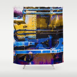 Purple Steam Shower Curtain