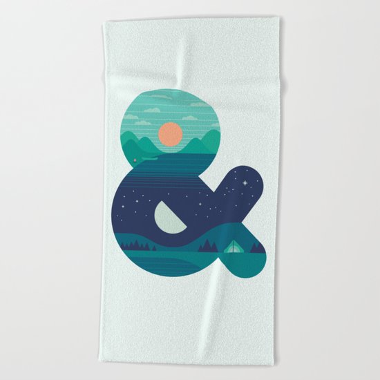 Day & Night Beach Towel