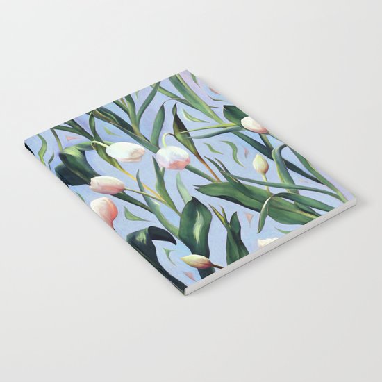 Waiting on the Blooming - a Tulip Pattern Notebook
