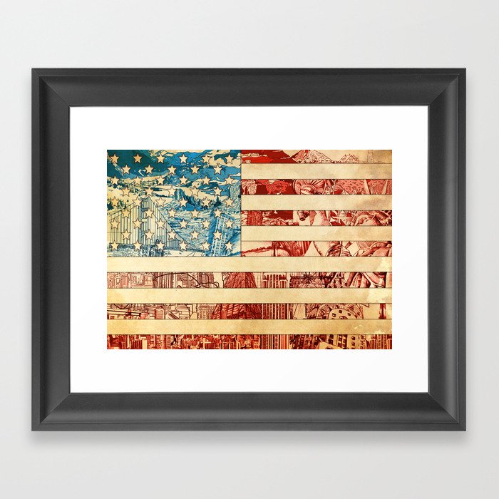 USA Framed Art Print