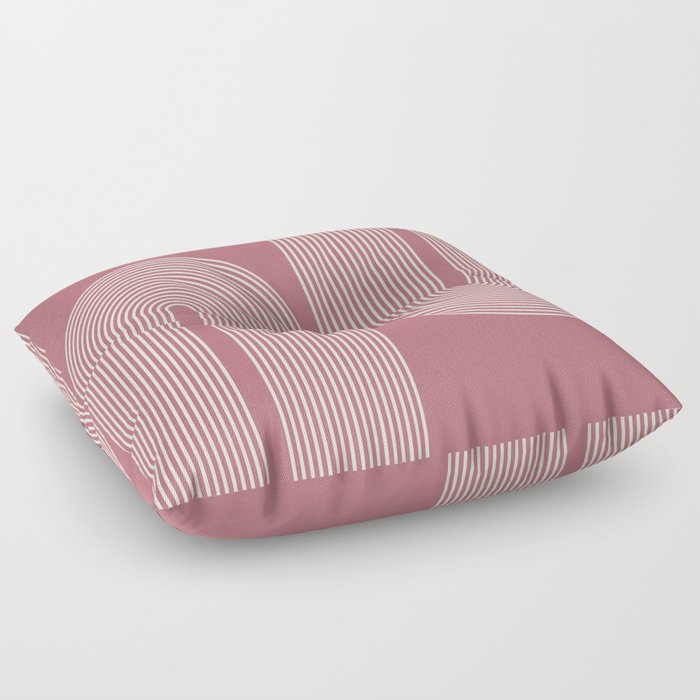 Balanced Arches - Light Pink Floor Pillow