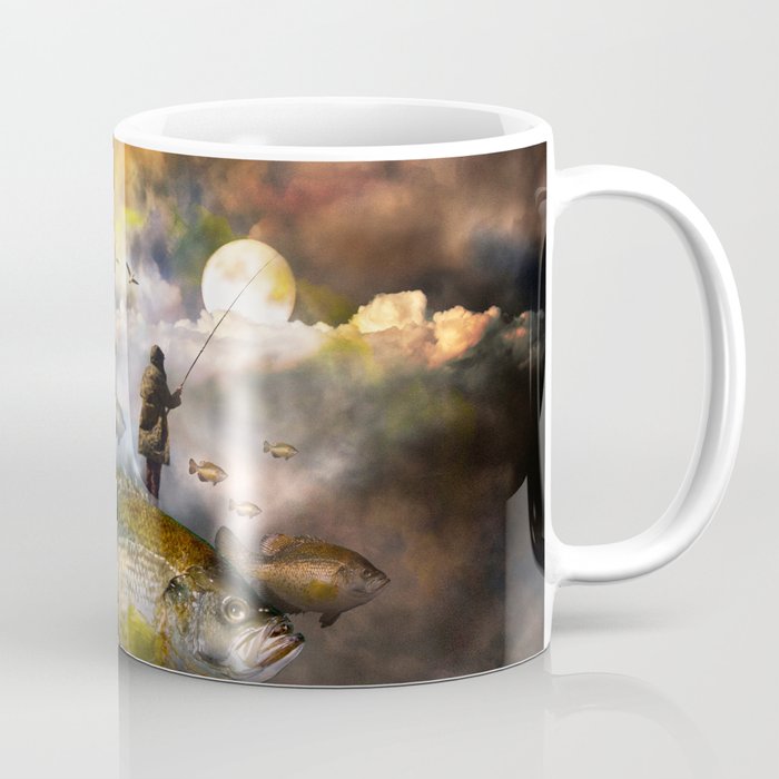 Fishing in a Surreal World Coffee Mug