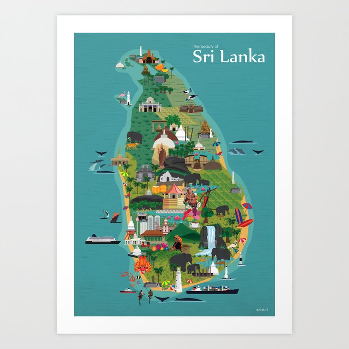 Sri Lanka Art Print