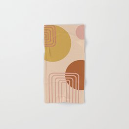 Modern Desert Abstract Shapes and Lines Hand & Bath Towel
