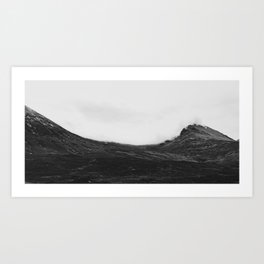 Mountain and Clouds Art Print