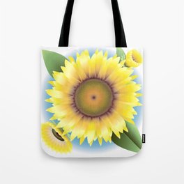 Single Sunflower Tote Bag