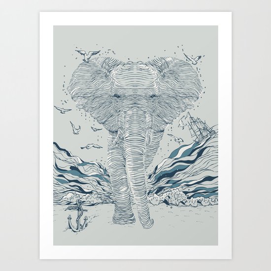 THE OCEAN SPIRIT Art Print