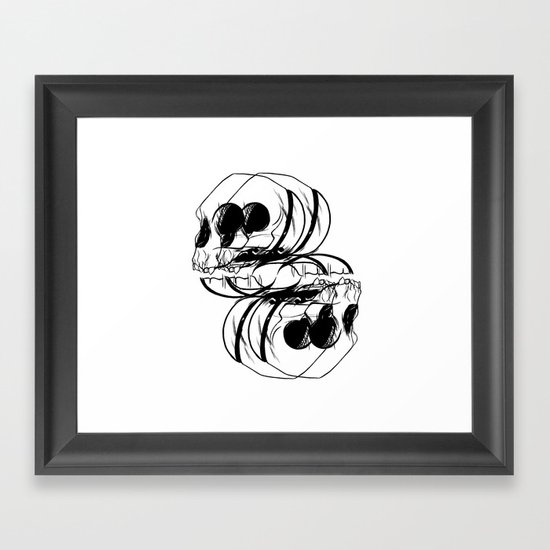 Anxiety Spiral! Framed Art Print