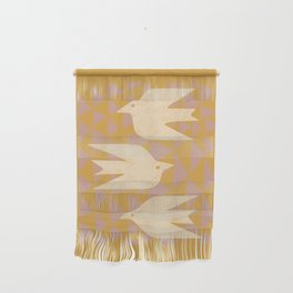 Doves In Flight (Yellow) Wall Hanging