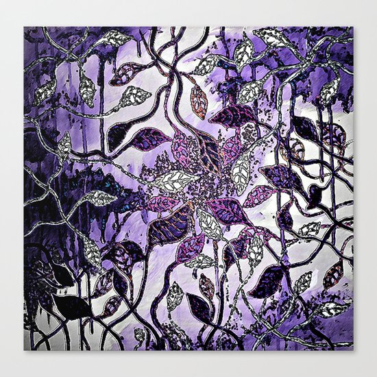 Interlaced Leaves Canvas Print
