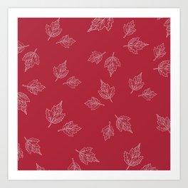 Red Maple Foliage Print Art Print