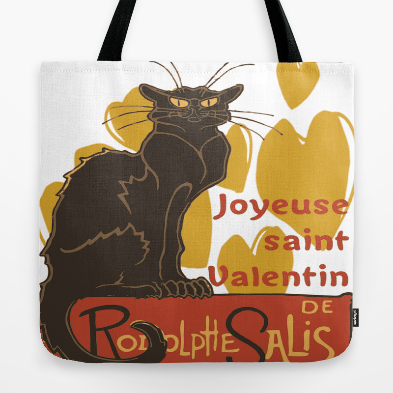 Joyeuse Saint Valentin Le Chat Noir Parody Tote Bag By Taiche Society6 Joyeuse Saint Valentin Le Chat Noir Parody Tote Bag By Taiche Society6
