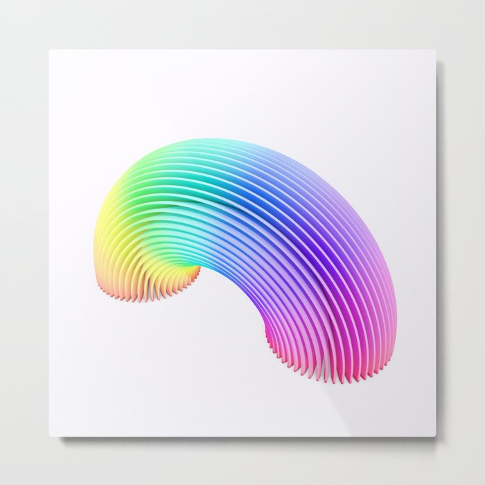 Rainbow Sections  Metal Print