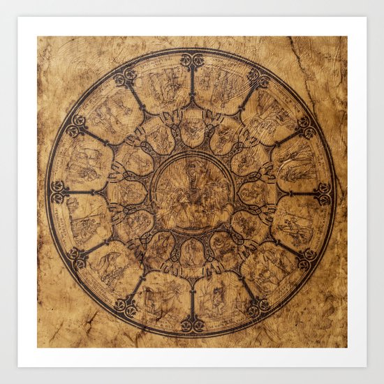 Wheel of time Art Print