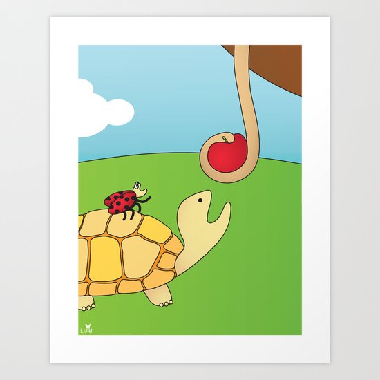 Cute Monkeys Part C Art Print