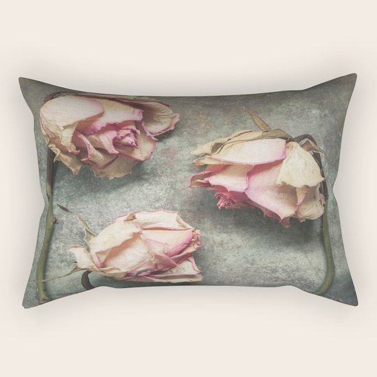 Vintage Roses Rectangular Pillow